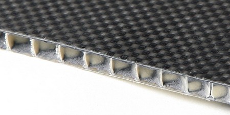 Honeycomb 72 x 24 Composite Carbon Fiber Wind Splitter With Rod