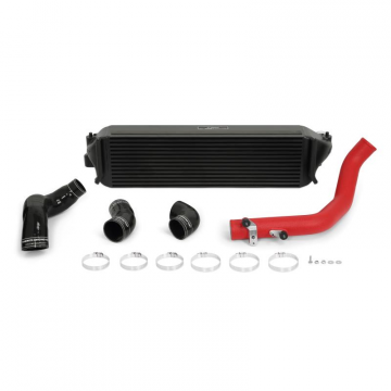 Mishimoto Performance Intercooler Kit (Black Intercooler, Red Piping) - Honda Civic Type R 17-21