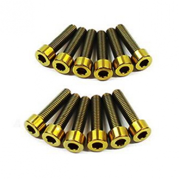 Dress Up Bolts Titanium Coil Pack Cover Kit - Nissan RB25 Engine (Gold)