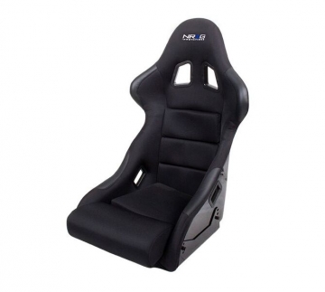 NRG Carbon Fiber Bucket Seat with partial Leather Patches (Medium / Single Seat)