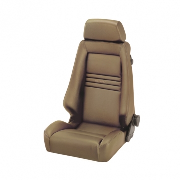 Recaro Specialist S Seat - Leather Beige Bolster / Leather Beige Insert / Beige Logo