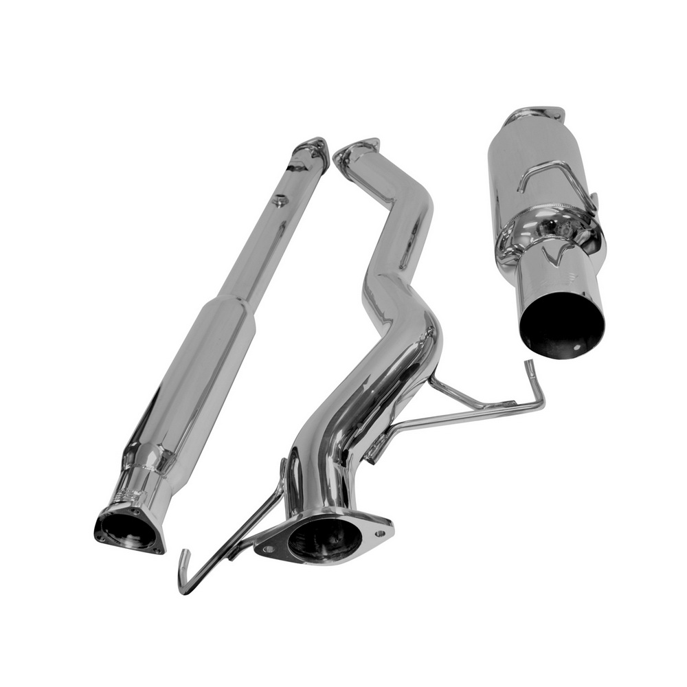 DC Sports Single Canister Stainless Steel Cat-Back Exhaust - Mitsubishi Evolution VIII/IX 03-07