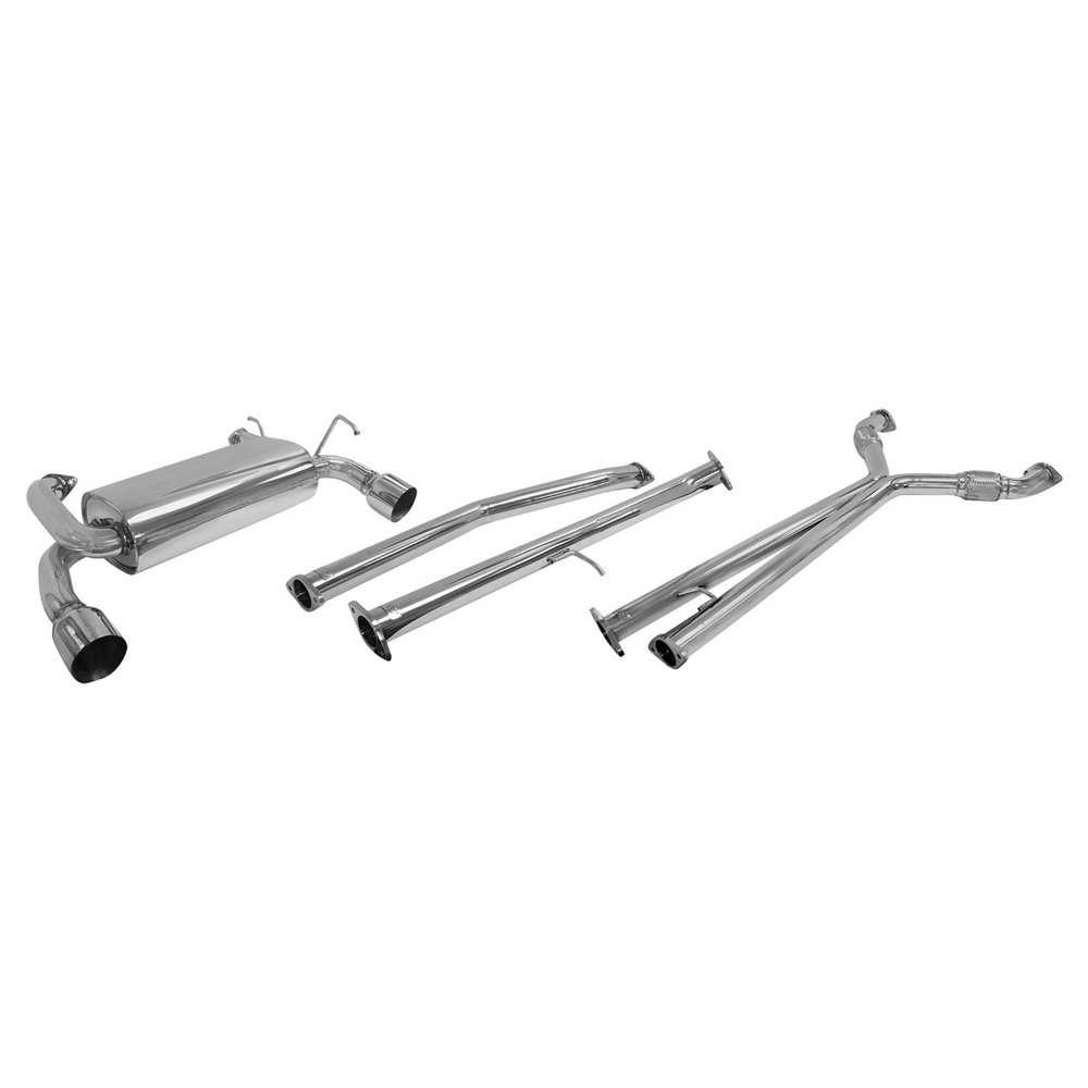 DC Sports Single Canister Stainless Steel Cat-Back Exhaust - Nissan 350Z 03-06 (Dual Exit)