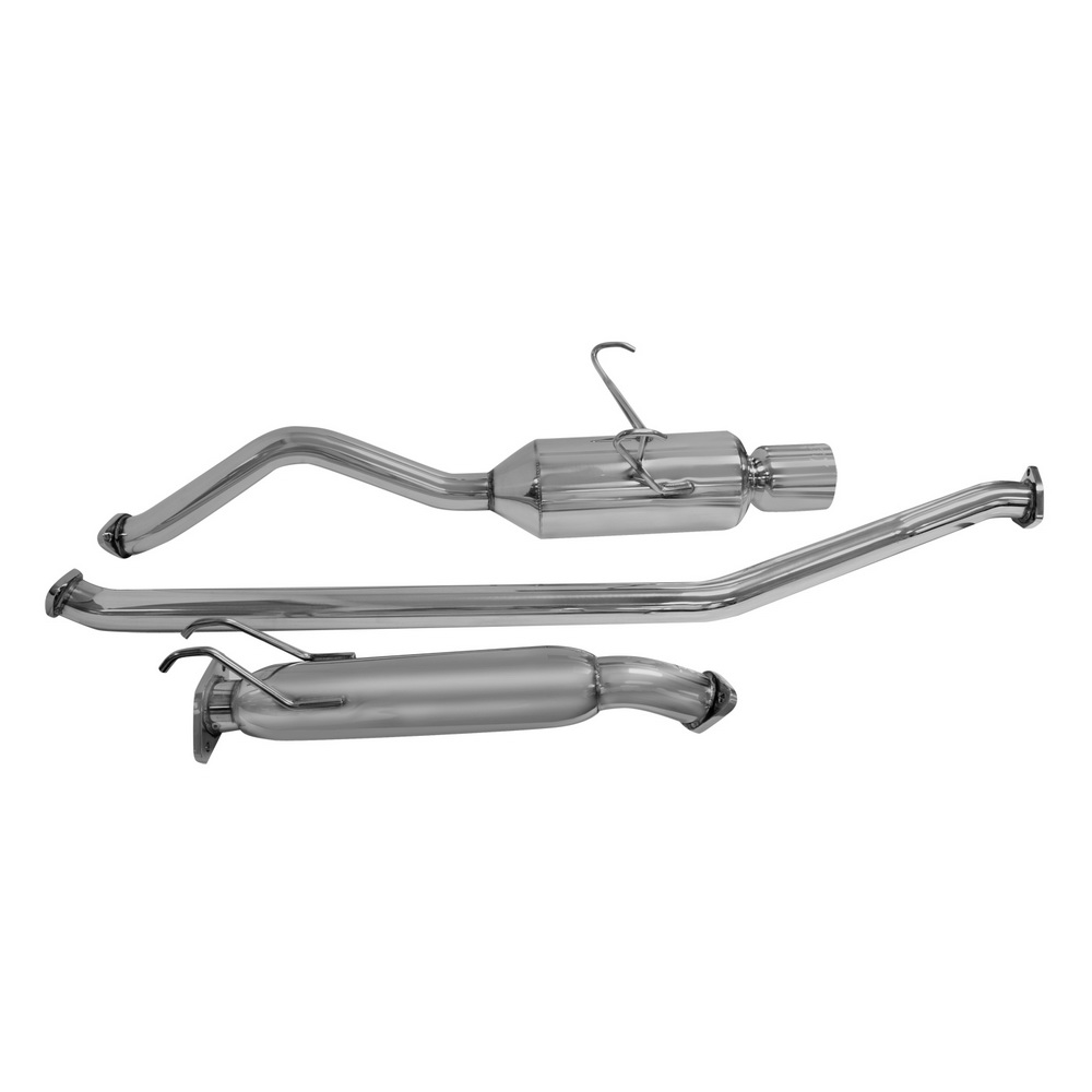 DC Sports Single Canister Stainless Steel Cat-Back Exhaust - Honda Civic EX 4DR 01-04