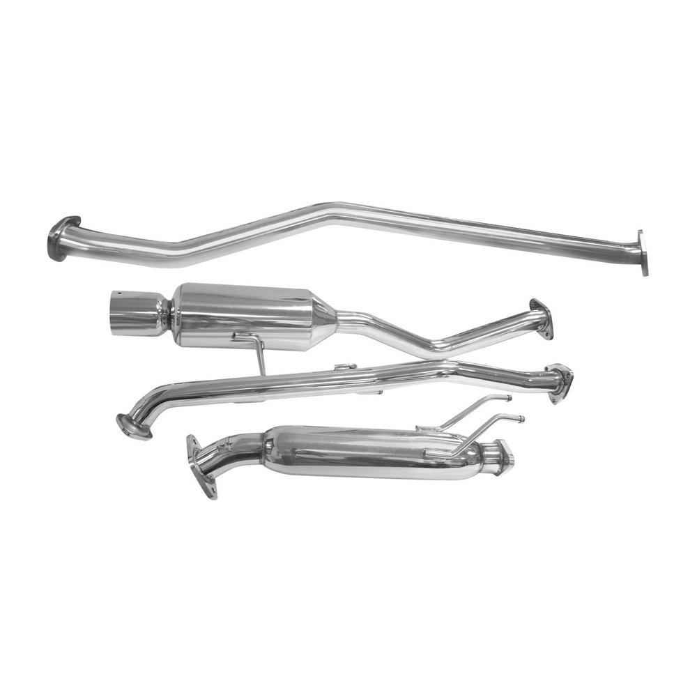 DC Sports Single Canister Stainless Steel Cat-Back Exhaust - Honda Civic LX 2DR 01-04