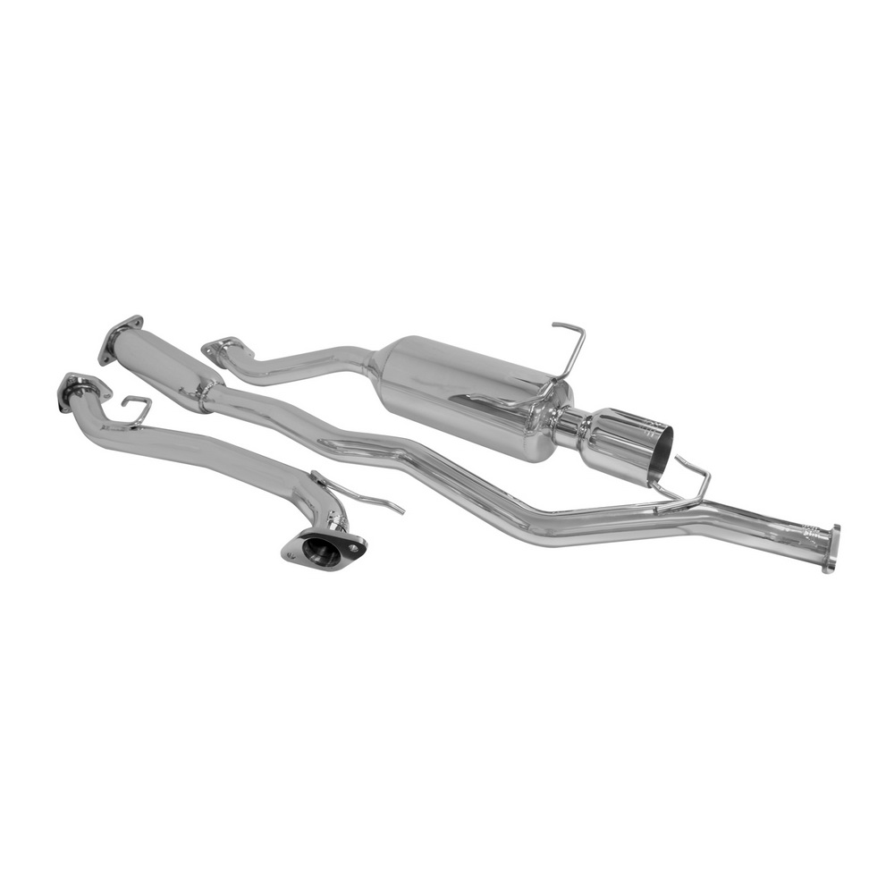 DC Sports Single Canister Stainless Steel Cat-Back Exhaust - Honda Fit 07-08