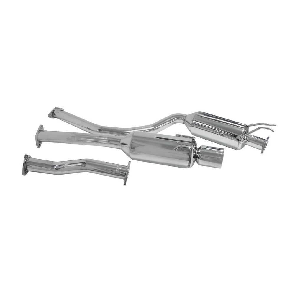 DC Sports Single Canister Stainless Steel Cat-Back Exhaust - Honda Civic Si Sedan 4DR 07-09