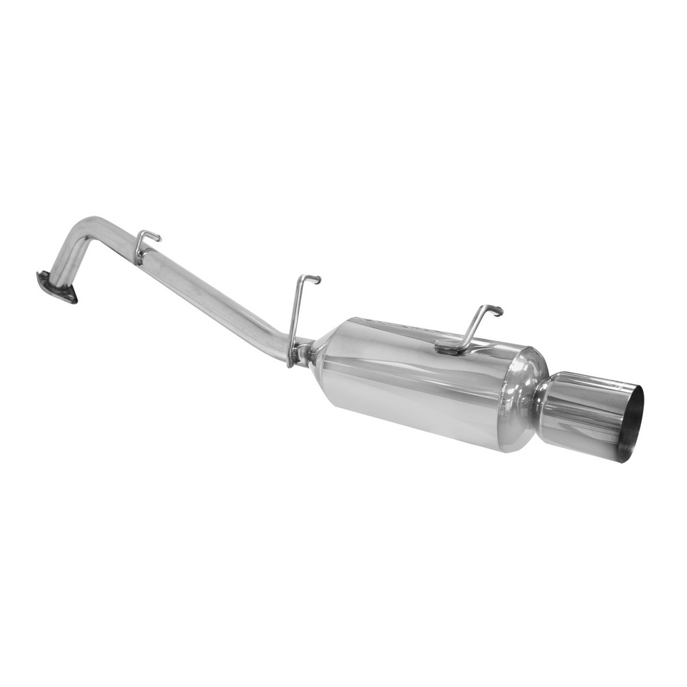 DC Sports Single Canister Axle-Back Stainless Steel Exhaust - Toyota Yaris 4DR 07-08
