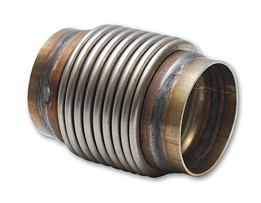 Vibrant Stainless Steel Bellow Assembly with Solid Liner, 2.02 dia. x 3.25 long