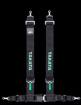 Takata Drift III bolt Harness (4pt bolt-on, buckle on right lap belt) - Black