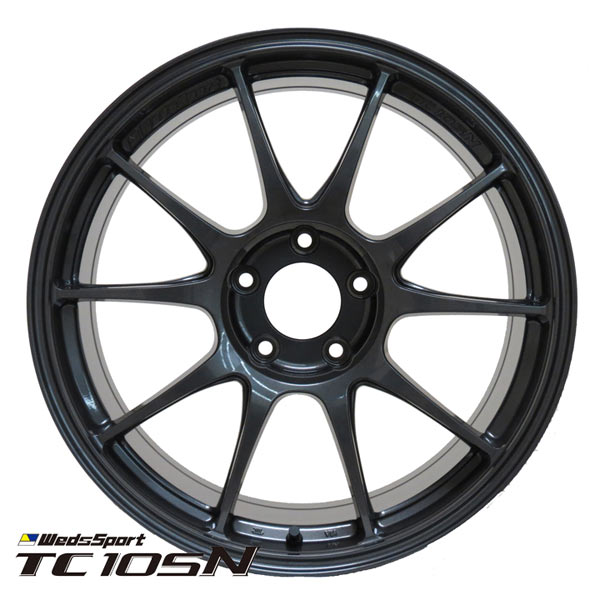 WedsSport Limited Ed. Gunmetallic TC105N (18x8.5 +43 F / 9.5 +35 R) - Scion FR-S / Subaru BRZ