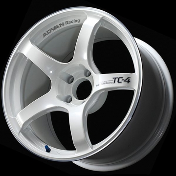 Advan TC-4 Wheel - 18x7.0 / Offset +41 / 4x100 (Racing White Metallic & Ring)
