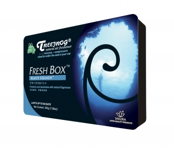 Tree Frog Fresh Box Air Freshener - Black Squash Scent
