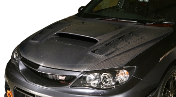 Varis Aero Cooling Bonnet, Carbon - Subaru GRB 2009 Version STI Wagon 08-14