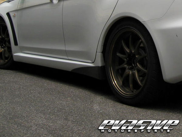Voltex Carbon Rear Side Spats - Mitsubishi EVO X 08+