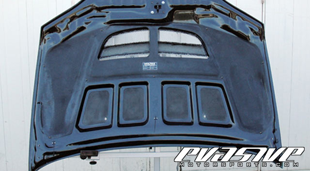 Voltex GT Hood Rain Covers - Mitsubishi EVO VIII / IX 03+