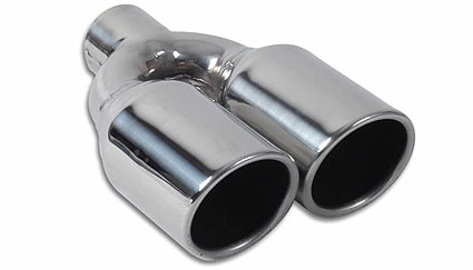 Vibrant Dual 3.5 Round Stainless Steel Tips (Single Wall, Angle Cut)