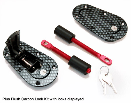 AeroCatch Hood Pins - Carbon Look