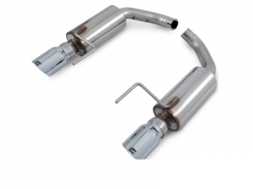 AWE Tuning Axle-back Exhaust - Touring Edition (Chrome Silver Tips) - Ford S550 Mustang EcoBoost