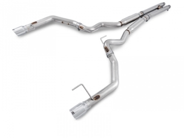 AWE Tuning Cat-back Exhaust - Track Edition (Chrome Silver Tips) - Ford S550 Mustang GT