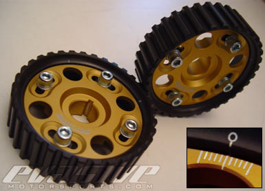 Buddy Club Cam Gears - All Acura / Honda B-Series Motors (Gold)