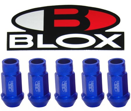 BLOX Racing Forged Aluminum Lug Nuts - Blue