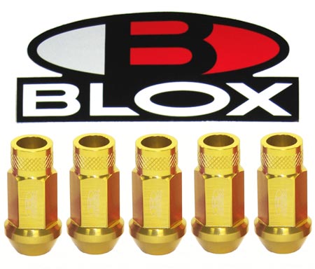 BLOX Racing Forged Aluminum Lug Nuts - Gold