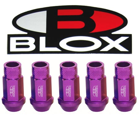 BLOX Racing Forged Aluminum Lug Nuts - Purple