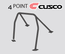 Cusco D1 Roll Cage - Honda S2000 00-05 (4-pnt, 2 Pass with Safety Harness Bar)