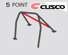 Cusco D1 Roll Cage - Honda S2000 00-05 (5-pnt, 2 Pass with Horizontal Bar with Safety Harness Bar)