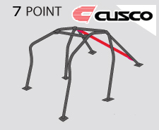 Cusco D1 Roll Cage - Honda S2000 00-05 (7-pnt, 2 Pass with Safety Harness Bar) Dash Through-Type
