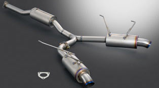 J's Racing Circuit Muffler Ti 60RS - Honda S2000 00-05 AP1/2 60mm (Dual Exhaust)