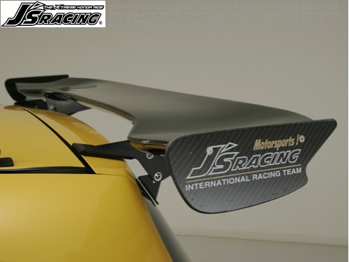 J's Racing Carbon 3D GT Wing Type-1 1330mm - Honda Fit 07+ GD3 (FRP or WET)