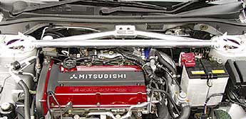 Kansai Service Front Strut Bar - Mitsubishi EVO VIII / IX 03-06