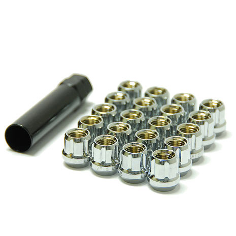 Muteki Lug Nuts - CHROME OPEN Ended