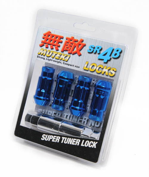 Muteki SR48 Wheel Locks - Blue (Open Ended)