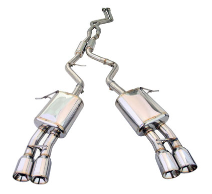 MXP Stainless Steel Quad Tip Exhaust System - BMW 335i Coupe/Sedan 2006+