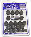 Rays Engineering Lug Nuts - Anodized Black
