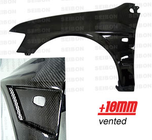 Seibon Carbon Fiber Fenders (+10mm) - Mitsubishi EVO VIII / XI 03+