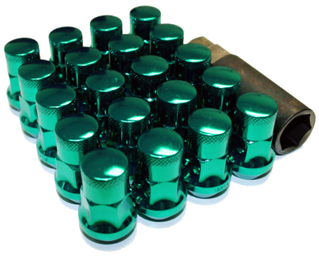 Muteki SR35 Lug Nuts - Green (Closed Ended)