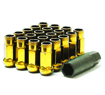 Muteki SR48 Lug Nuts - Gold (Open Ended)