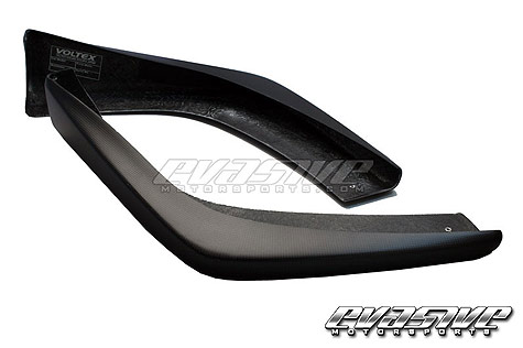 Voltex Carbon Front Lip Add Ons- Mitsubishi EVO X 2008+