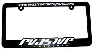 Evasive Motorsports License Plate Frame
