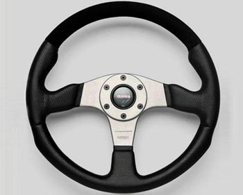 MOMO Champion - black w/ gray spoke 13.8