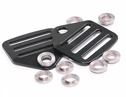 Schroth Bolt On Kit for 3" webbing - 3" Rigid 3-bar Bolt On Bracket