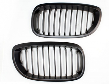 AutoTecknic Matte Black Grills - BMW 3 Series 2DR 2002-2004 E46 (Post-Facelift)