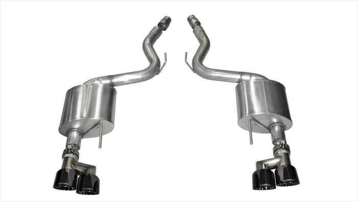 Corsa Dual Black-Tip Axle-Back Exhaust | 2011-2014 Ford Mustang GT/Boss 302 (14316BLK)