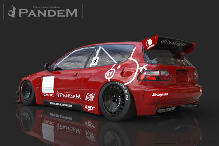 Evasive Motorsports Pandem Full Wide Body Aero Kit Honda Civic EG