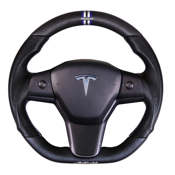 Buddy Club Sport Steering Wheel (Dry Carbon Fiber) - Tesla Model 3 17-23 / Model Y 2020+