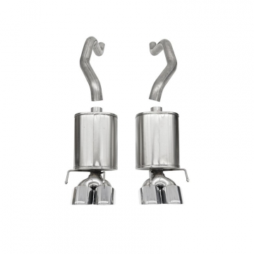 Corsa Performance Axle-Back Xtreme Exhaust Polished Twin 4.5" Tip - Chevrolet Corvette C6 2009-2013